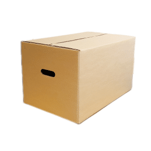 Cutie FEFCO 201 CO5 din carton natur 5 straturi, cu mânere laterale pentru transport și depozitare